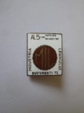 Insigna Al 5-lea pavilion de mostre Industria Lemnului Bucuresti 1971, Romania de la 1950