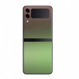 Cumpara ieftin Set Folii Skin Acoperire 360 Compatibile cu Samsung Galaxy Z Flip 3 - Wrap Skin Chameleon Avocado Metallic, Oem