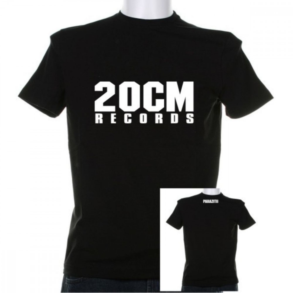 Tricou 20CM records Parazitii 20 cm, L, M, S, XL, XXL, Alb, Negru |  Okazii.ro