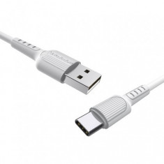 Cablu de Incarcare / Date BOROFONE BX16, USB la USB Type-C, 1m 3A, Alb Blister
