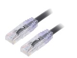 Patch cord TX6A 10Gig U/UTP Cat6a PVC Negru 0,5m