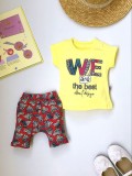 Costumas fetite cu tricou - We are the best! (Marime Disponibila: 6-9 luni