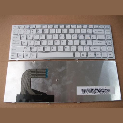 Tastatura laptop noua SONY VPC-S Series SILVER FRAME WHITE foto