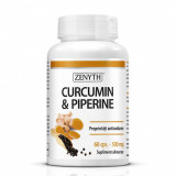Curcumin &amp; Piperine 500 mg, 60 capsule, Zenyth