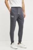 Under Armour pantaloni de trening culoarea gri, cu imprimeu