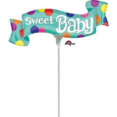 Balon Botez Mini Figurina Sweet Baby 38 x 17 cm foto