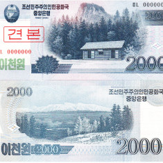 Corea de Nord North Korea 2 000 Won 2008 Specimen UNC