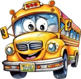 Cumpara ieftin Sticker decorativ Autobuz, Galben, 61 cm, 8013ST-5, Oem