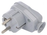Conector Alimentare AC 250VAC 16A Gri 3 PIN 2P PE