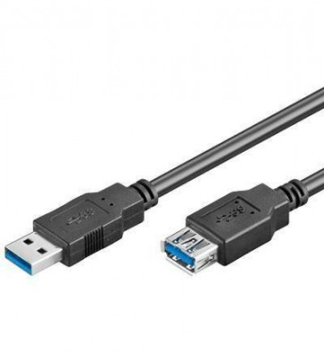 Cablu prelungitor USB 3.0 USB A tata la mama 1.8m Goobay foto