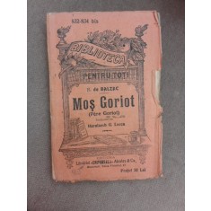 Mos Goriot - H. de Balzac