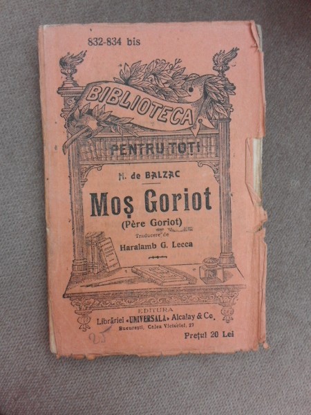 Mos Goriot - H. de Balzac