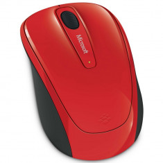 Mouse Microsoft Mobile 3500, Wireless, Rosu Glossy foto