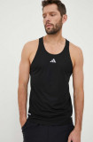 Adidas Performance tricou de alergare Own the Run culoarea negru