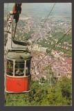 CPIB 25300 CARTE POSTALA - BRASOV. VEDERE DE PE TAMPA, TELECABINA, CIRCULATA, 1975, STAMPILA, TIMBRU