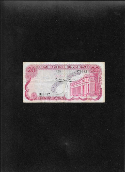 Vietnamul de Sud South Vietnam 20 dong 1968 seria376312