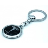 Breloc Premium metal inoxidabil compatibil Tesla multicolor