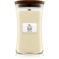 Woodwick White Teak lumânare parfumată cu fitil din lemn 609.5 g