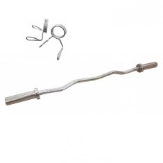 Bara Greutati Dhs Ez Curl - 120 Cm, Argintiu Ultimate FactoryBikes