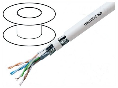 Cablu Ethernet Industrial HELUKAT 200 SF/UTP Cat5e 4x2x26AWG foto