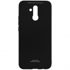 Husa Glass Case - Huawei Mate 20 Lite, Negru foto