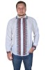 Bluza tip ie barbati RB24, alb/rosu bordo , marimea XL