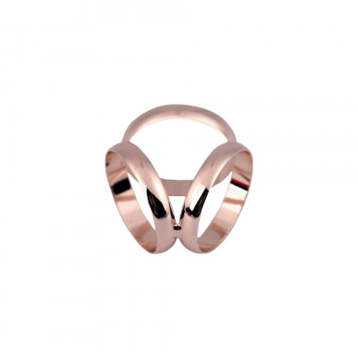 Inel decorativ pentru esarfa, 18 mm - Auriu rose foto