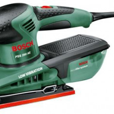 Slefuitor cu vibratii BOSCH PSS 250 AE , 250 W, 24000 vibratii min, cu foaie abraziva Red Wood si microfiltru Bosch