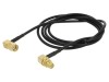 Cablu RP-SMA 50&Omega; 1m Unghi Negru