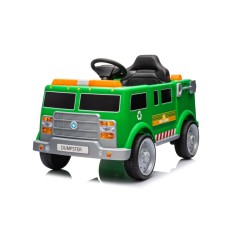 Masinuta electrica copii 2-5 ani, Kinderauto Dumpster, 70W 12V, echipare premium, verde