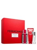 Cumpara ieftin Set cadou Salvatore Ferragamo Ferragamo Red Leather (Apa de parfum, 100 ml + 2 in 1 Gel de dus si sampon, 100 ml + Apa de toaleta, 10 ml), pentru barb