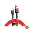 Cablu Date si Incarcare USB-A - USB-C Baseus Cafule 60W 0.5m Rosu CATKLF-A09