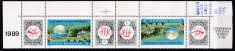 1989 Ziua marcii postale Tete-beche LP1225 MNH foto