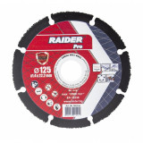 RAIDER Disc taiere multi-suprafata 125x22.2 mm