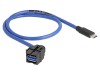 Cablu USB C mufă - USB A soclu, 0,5m, Delock