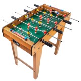 Masa de fotbal cu teren si 18 jucatori flippy, 6 manere, cu tablou pentru scor, din metal, lemn si abs, 69 x 36.5 x 61 cm, cu picioruse, pentru copii/