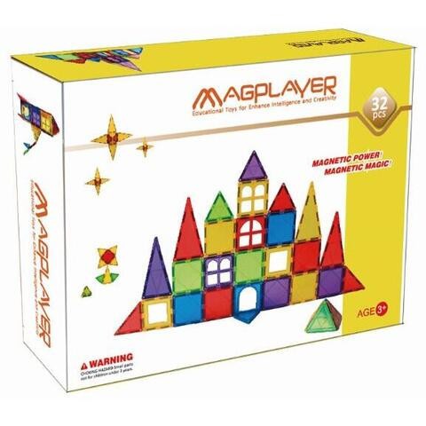 MAGPLAYER Set de constructie magnetic - 32 piese