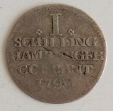 Moneda Hamburg - 1 Schilling Courant 1794 - Argint