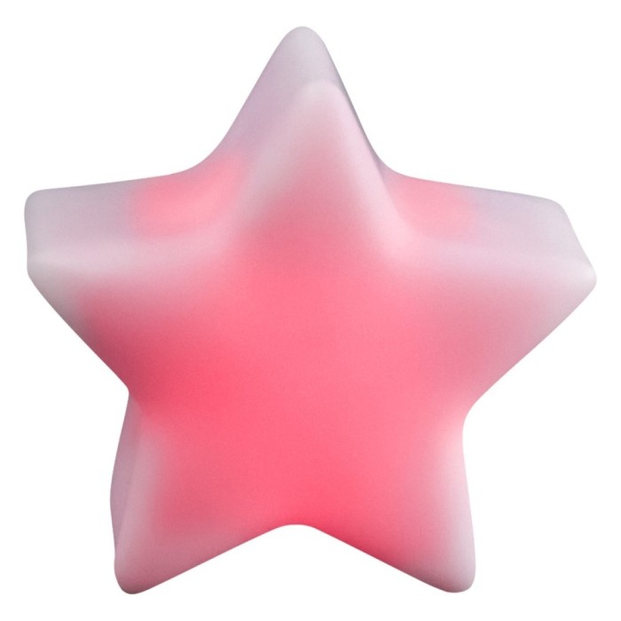 Veioza LED RGB Hoff Stea, 7 moduri de iluminare, alba, moderna