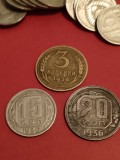 3 + 15 + 20 copeici 1936 + Lot 25 monede de 15 copeici 1961 + 1962 [poze]. Discount conform descriere [10 - 20 %. Vezi dwescrierea.]., Europa