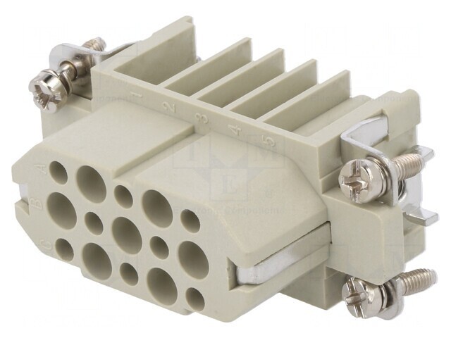 Conector HDC Inserturi Contact Mamă 15 PIN 10A