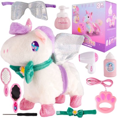 Unicorn interactiv cu lesa si accesorii, 9 piese, MalPlay 109833 foto