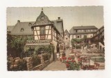 FA103 -Carte Postala- GERMANIA - Rudesheim am Rhein, Drosselgasse, circulata 1955