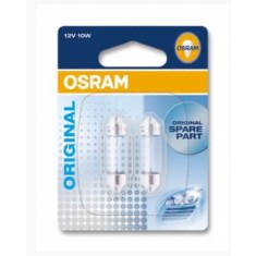 SET 2 BECURI 12V C10W ORIGINAL BLISTER OSRAM-41mm