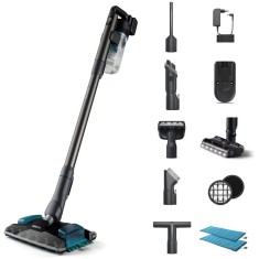 Aspirator vertical XC8057/01, 8000 Aqua Plus Complete XC8057/01 25.2V, Mop, Negru