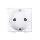 Priză Schuko cu capac 2M 16A alb Chorus &ndash; GEWISS | GW10242