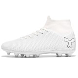 Ghete de fotbal FG MBrands cu glezniera 6.9 pentru teren iarba/sintetic crampoane , alb 38, 39 - 43