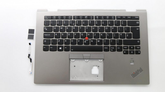 Carcasa superioara cu tastatura Laptop, Lenovo, ThinkPad X1 Yoga Gen 3rd 2018 Type 20LD, 20LE, 20LF, 20LG, 01LX975, cu iluminare, layout UK