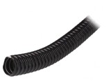 Tub de protecție PVC negru 16mm 30m