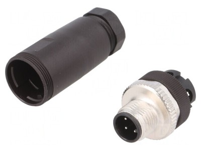 Conector M12 4-PIN DeviceNet/CANopen Drept Pe Cablu foto